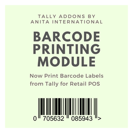 Barcode Software Price in tally 