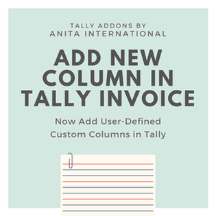 Add Columns in Tally